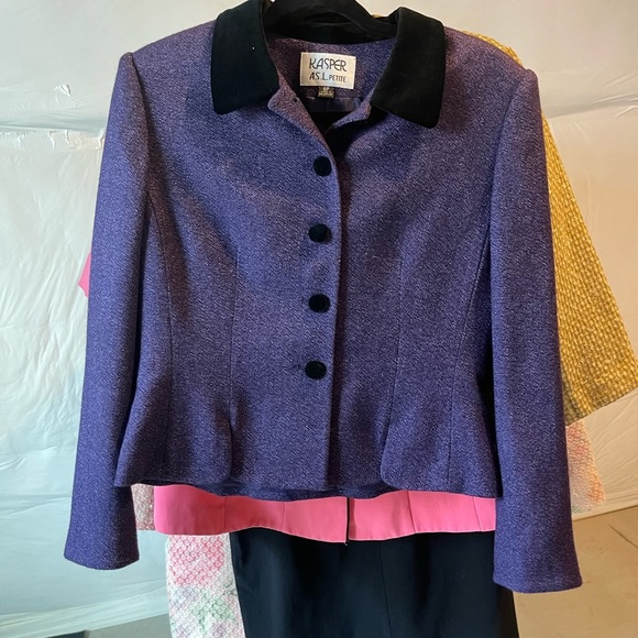 Vintage Kasper Purple Coat - Picture 7 of 7